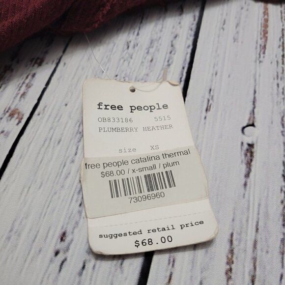 WE THE FREE Waffle Knit Oversized Long Sleeve Tunic Blouse - Picture 6 of 7